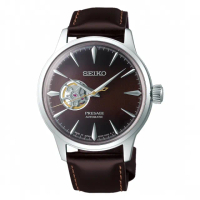 【SEIKO 精工】Presage 時尚開芯鏤空機械腕錶(4R38-01N0R/SSA407J1)
