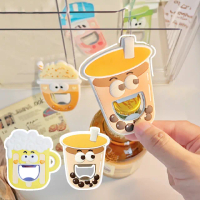 【生活小物】多功能磁吸式飲料造型開瓶器2入(開罐器 擰蓋器 旋蓋器 廚房 冰箱 餐廳 磁鐵 廚具 飲料 罐頭)