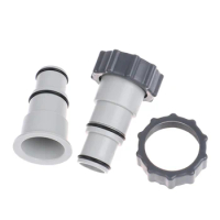 Pool Hose Adapter with Collar for Intex Threaded Connection Pumps Swimming Parts Replacement Maintenance