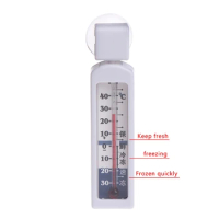 Fridge Thermometer Freezer Monitoring Thermometer Refrigerator Line Thermometer Fridge Temperature Gauge for Home Supply