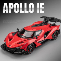 Simulation 1/24 Scale Apollo IE Super Car Model Diecast Toy Vehicle Kid Boy Car Toy Gift Collective Voiture Home Decor Miniature