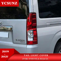 Tail Light Cover For Toyota Hiace Commuter Van Quantum 2019 2020 2021 Accessories Lamp Hood Exterior Parts YCSUNZ