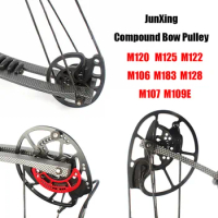 1 Pair JUNXING Compound Bow Pulley DIY M106 M120 M125 M122 M183 M128 M109E M107 for Outdoor Archery Hunting Accessory