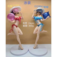 action figure re zero kara rem dan ram baju pantai bola set isi 2