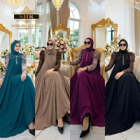 SHR ORI TERBARU MAXI DRESS PRINCESS ZEBRAA WOLLFIS SUTRA BY SHR ORI