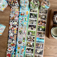 Waka \Machi Manga Collection\" Cutting Film Sticker Roll DIY Material Cute Journal Decoration Ancien