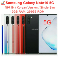 Samsung Galaxy Note10 Note 10 5G N971N 6.3" 256GB ROM 12GB RAM Octa Core NFC Exynos 9825 Triple Camera Original