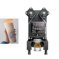 Automatic Bubble Sealing Machines Milk Tea 110V/220V popping boba Paper/Plastic Cup Sealer Machine