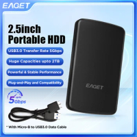 EAGET G61 2.5inch Portable HDD 5400 RPM USB 3.0 Hard Disk Drive 320gb 500gb 1T External Mechanical Hard Drive for Laptop Desktop