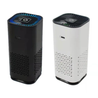Mini Air Purifiers Portable Negative Car Purifier with H13 HEPA True Activated Carbon Filter Air Cleaner