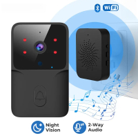 Smart WiFi Video Doorbell Camera Visual Intercom With Chime IR Night vision Door Bell Wireless Home 