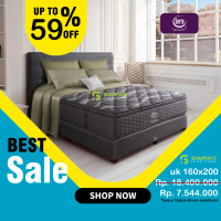 Spring Bed Serta Andes Kasur Tanpa Divan Sandaran