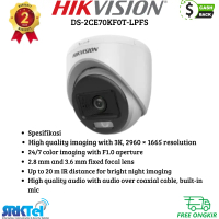 HIKVISION DS-2CE70KF0T-LPFS Kamera CCTV 5MP 3K COLORVU HYBRID LIGHT INDOOR CAMERA