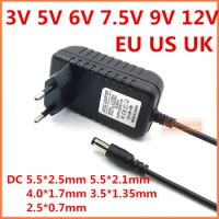 AC 110-240V DC 5V 6V 9V 12V 1A 2A Universal Power Adapter Supply Charger adapter Eu Us UK plug for LED light strips