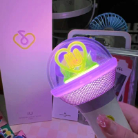 KPOP IU Concert 3.0 Lightstick Microphone Hand Lamp Fans Meeting Support Light Stick With Photocard Lee JiEun Fans Meeting Gifts