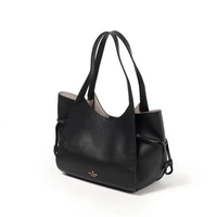 Tas KATE SPADE STASH BLACK GRAINED LEATHER TOTE BAG MEDIUM 100% ORIGINAL
