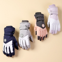 新款冬季保暖手套防滑防寒觸屏戶外運動滑雪防風加絨騎行手套