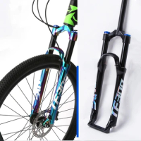 Bicycle Fork MTB Supension Air Fork 27.5 Inch 29er Mountain Bike Shock Absorption 100*9mm Oil and Gas Fork Bicycle Accessories
