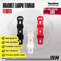Hayaidesu Bracket Lampu Tembak FENDER Bar stand dudukan Lampu Tembak NMAX LEXI AEROX SILVER