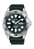 ALBA PHILIPPINES Alba Philippines Black Dial Black Silicone Strap Date Display AL4495X1 Men's Automatic Watch
