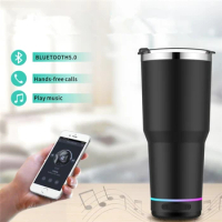 50sets/Lot 30oz/900ml Bluetooth Music Tumbler Pack Phone Mug Detachable Speaker Sound Cup USB Charging 18/8 SS Vacuum Insulated