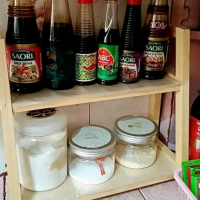 Rak Bumbu Dapur Serbaguna Dua Ambalan - Kitchenware