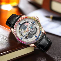 AILANG Top Brand 2023 New Men's Transparent Design Watches Luxury Original Automatic Mechanical Watch Waterproof Wrist Watches