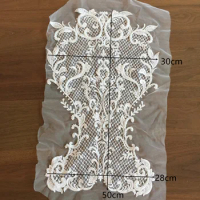 Exquisite Applique Lace Motif European-style Millet Beads 3d Lace Flowers Wedding Dress Veil