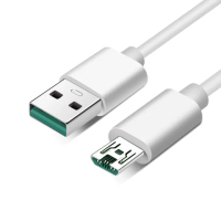 【Bravo-u】4A高速閃充 Micro USB 充電線 支援QC快充 0.25M 白 兩入組
