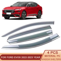 For Ford EVOS 2022-2023 Car Window Sun Rain Shade Visors Shield Shelter Protector Cover Sticker Exterior Accessories