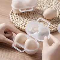 2-Cell Egg Box new Anti Drop Plastic Egg Storage Box Egg Tray egg