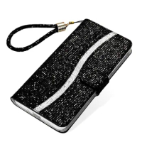 Bling Glitter Leather Case For Samsung Galaxy A02 A12 A32 A42 A52 A72 A01 A11 A21 A21S A41 A51 A71 A30 A50 Phone Flip Book Cover