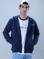 Lois Jaket Hoodie Fleece Lengan Panjang MJK218NV M