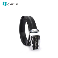 【Sarlisi】母親節禮物 泰國珍珠魚皮皮帶男真皮輕奢自動扣男士珍珠魚王腰帶褲帶