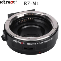Viltrox EF-M1 EF-M2 II 0.71x Speed Booster Auto Focus Lens Adapter For Canon EF Lens to M43 Mount Camera GH5S GF5
