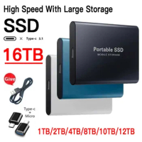 Portable SSD External Hard Drive 1TB USB 3.0 Interface High Speed Original SSD Solid State Hard Disk for Laptop/Desktop Storage