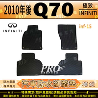 2010年後 Q70 Q 70 Q-70 極致 INFINITI 汽車橡膠防水腳踏墊地墊卡固全包圍海馬蜂巢