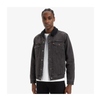 【LEVIS 官方旗艦】男款TYPE III SHERPA刷毛翻領三代丹寧牛仔外套 人氣新品 16365-0241