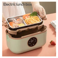 Heat Preservation Lunch Box Portable Electric Rice Cooker Multi Cooker Cooking and Stewing Machine Stainless Steel Inner Liner