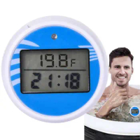 Floating Digital Pool Thermometer Solar Powered Outdoor Pool Thermometer Waterproof LCD Display Spa ice bath thermometers