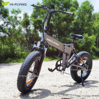 EU Warehouse 20 inch fat tire foldable electric bicycle Snow/Beach e bike off road e bicycle for outdoor sports
