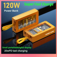 80000mAh Wireless Power Bank Two-way Super Fast Charging Powerbank Portable Charger Type-c External Battery Pack for IPhone 2024