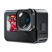 TELESIN Ultra-wide Angle 155 Degree Lens Mod for GoPro Hero 9 10 11 12 Anti Shake Aluminum Alloy Waterproof Max Lens Mod