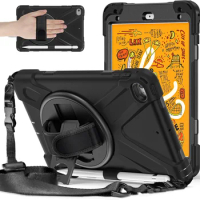 For ipad mini 4 Case for Kids Tablet cover for mini 5 2019 shock proof EVA Stand Cover for Apple ipad mini 4 /mini 5 + strap