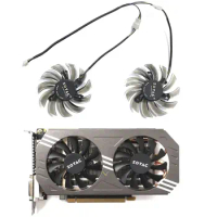 DIY new 75MM 4PIN GTX970 fan suitable for Zotac GeForce GTX 970 4GB graphics card dual fan