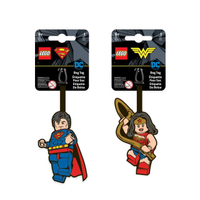 ป้ายห้อยกระเป๋า แพ็คคู่ SUPERMAN & WONDER WOMAN