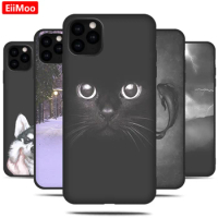 Silicone Back Case For Apple iPhone 11 Cute Cat Dog Cartoon Printing Soft TPU Cover For iPhone 11 iPhone11 11Pro Pro Max ProMax
