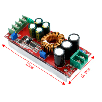 DC-DC penukar 20A 1200W langkah Up Buck Boost Module 8-60V hingga 12-83V