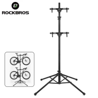 ROCKBROS Bike Rack Aluminum Alloy Bicycle Work Stand Storage Display Repair Tools Adjustable Fold Professional Bike Accessories