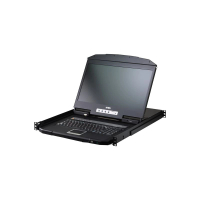 ATEN CL3708INW 8 連接埠 18.5 吋短深度 USB HDMI 單軌 LCD KVM over IP 切換器 黑色 (V164) 